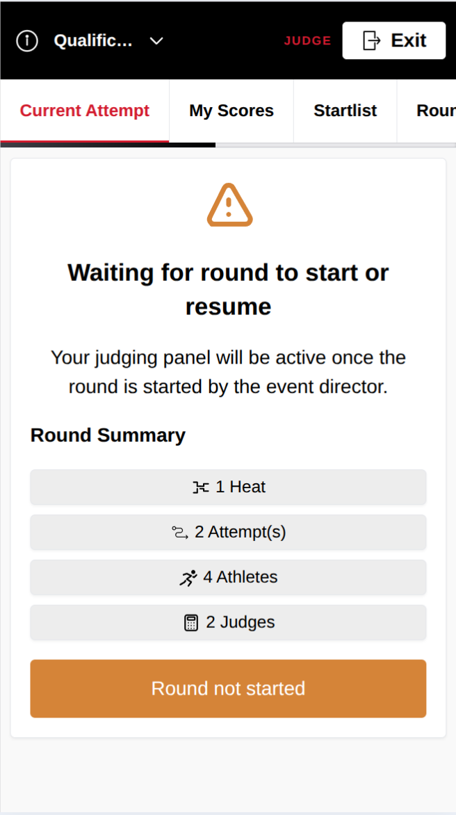Waiting for the round to start
